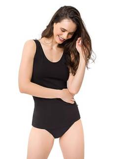 BeeDees Damen Unterhemd im Doppelpack Every Day Top Schwarz | 36/38 von BeeDees