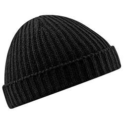 Beechfield Fischer-Beanie - Schwarz - von Beechfield