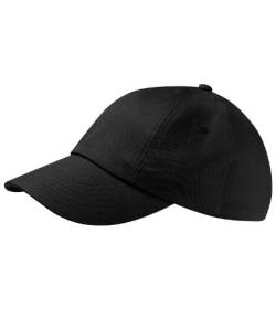 Beechfield Unisex Adults Low Profile Heavy Cotton Drill Cap Baseballkappe, Schwarz, Einheitsgröße von Beechfield