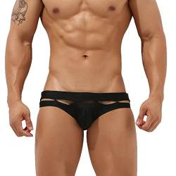 Badehose Herren Slip Badeslip Tanga Badestring Eng Ohne Naht Funktionsunterwäsche Durchbräunend Schwimmhose Sexy Badehosen Kurz Badeslip Sport Badetanga Badeanzug Atmungsaktive Unterhosen Unterwäsche von Beichwtd