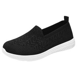 Damen Slip-On Sneaker Bequeme Weich Dämpfung Entlastung Laufschuhe Leichte Ohne Schnürung Walkingschuhe Outdoor Tennisschuhe Freizeit Atmungsaktiv Turnschuhe Mesh Schuhe Handsfree Sportschuhe von Beichwtd