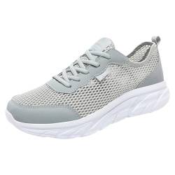 Damen Sneaker Slip-In Mesh Weich Bequeme Turnschuhe Dämpfung Entlastung Tennisschuhe Ohne Schnürung Sportschuhe Leichte Laufschuhe Handsfree Schuhe Outdoor Freizeit Atmungsaktiv Walkingschuhe von Beichwtd