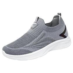 Damen Sneaker Slip-On Leichte Weich Bequeme Sportschuhe Ohne Schnürung Schuhe Outdoor Laufschuhe Freizeit Atmungsaktiv Turnschuhe Mesh Tennisschuhe Dämpfung Entlastung Walkingschuhe Handsfree von Beichwtd