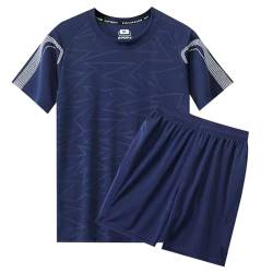 Herren Schlafanzug Kurz Pyjama Sets Shorty Hausanzug Große Größen Schlafanzughose Zweiteiler Baumwolle Schlafhose Kurzarm Schlafanzüge mit Shorts Nachtwäsche Nachthemd 2Er Set Schlafshorts von Beichwtd