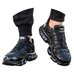 Sicherheitsschuhe Herren Damen Leicht Atmungsaktiv Unisex Stahlkappenschuhe Sneaker Arbeitsschuhe mit Luft Sicherheitsschuhe mit Stahlkappe Stahlkappenschuhe mit Drehverschluss Rutschfeste Turnschuhe von Beichwtd