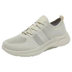 Turnschuhe Slip-On Damen Leichte Dämpfung Entlastung Schuhe Handsfree Weich Bequeme Laufschuhe Ohne Schnürung Tennisschuhe Mesh Sportschuhe Freizeit Atmungsaktiv Walkingschuhe Outdoor Sneakers von Beichwtd