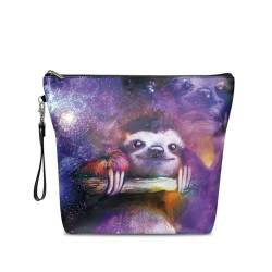 Belidome Reise Kosmetiktasche Make-up Taschen für Handtasche, Faultier-Galaxie, Einheitsgröße von Belidome