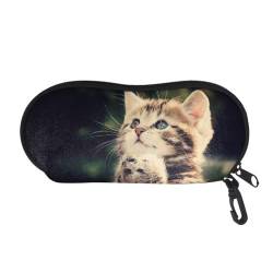 Belidome Strapazierfähiges Brillenetui für Sonnenbrillen, für Frauen und Mädchen, Katze, niedlich, One size von Belidome