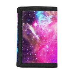 Belidome Trifold Geldbörse für Frauen Geldbörse Clutch Bag, Galaxy Stars von Belidome