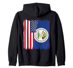 Amerika Belize Flagge Amerikanische belizische Flaggen Souvenir Kapuzenjacke von Belize Flag Designs Proud Belizean Heritage