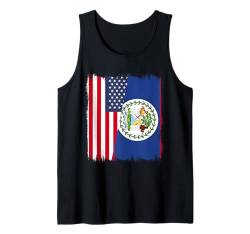 Amerika Belize Flagge Amerikanische belizische Flaggen Souvenir Tank Top von Belize Flag Designs Proud Belizean Heritage