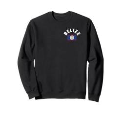 Belize-Flagge im Taschenformat als Souvenir mit belizischer Flagge Sweatshirt von Belize Flag Designs Proud Belizean Heritage