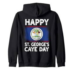 Happy St. George's Caye Day Belize Flagge Belizean Pride Kapuzenjacke von Belize Flag Designs Proud Belizean Heritage