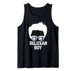 Herren Belizean Boy Wear Belize Herren-Souvenir Tank Top von Belize Flag Designs Proud Belizean Heritage