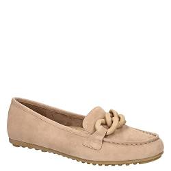 Bella Vita Cullen Damen-Mokassin-Slipper aus Leder, Mandel-Wildleder, 9 X-Wide von Bella Vita