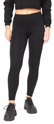 Bellivalini Damen Thermo Leggings Gefüttert für Winter Warme Apre Ski BLV50-320 (Schwarz, 3XL) von Bellivalini