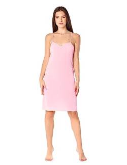 Bellivalini Damen Unterkleid V-Ausschnitt Petticoat BLV50-272 (Rosa, L) von Bellivalini