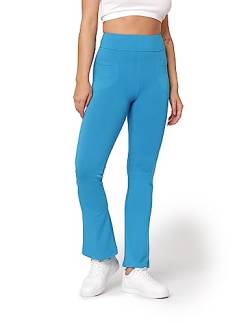 Bellivalini Yogahose für Damen Hose Damen Sommer Freizeithose Trainingshose Weite Hose Jogginghose mit Zwei Taschen BLV50-282 (Blau, L) von Bellivalini