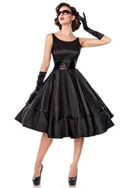 Belsira Damen Vintage-Swing-Satinkleid 2XL von Belsira