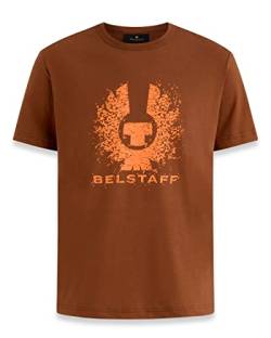 Belstaff Herren-T-Shirt mit Pixel-Phoenix-Logo-Grafik, burnt orange, XL von Belstaff