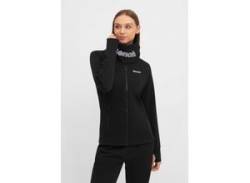 Sweatjacke BENCH. "HAYLO" Gr. 42, schwarz (black) Damen Sweatjacken von Bench