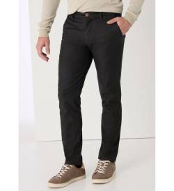 Bendorff für Herren. 803215446 Chino-Hose Fischgrätenstruktur schwarz (29), Lässig, Baumwolle von Bendorff