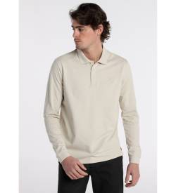 Bendorff für Herren. 830215075 Braunes langärmeliges Basic-Poloshirt (XL), Lässig, Baumwolle, Klassisch, Langarm von Bendorff