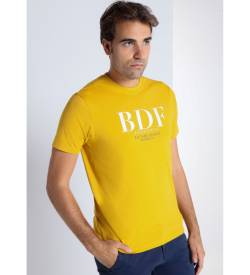 Bendorff für Herren. 850475279 BDF Grafik Kurzarm-T-Shirt (S), Lässig, Orange, Baumwolle von Bendorff