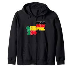 Benin Deutschland Flagge Beniner Kapuzenjacke von Beninische Wurzeln Stolz Benin Geschenke