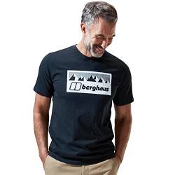 Berghaus Herren Grau Fangs Peak Kurzärmeliges Tee T-Shirt, Schwarz, 2XL von Berghaus