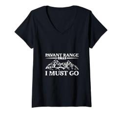 Damen Die Berge rufen - Pavant Range T-Shirt mit V-Ausschnitt von Bergsteigen in USA