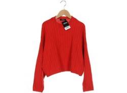 bershka Damen Pullover, rot, Gr. 34 von Bershka