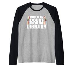 Bester Bücherwurm, Bücherwurm, Bibliothekar für Männer und Frauen Raglan von Best Bookworm Gift Library Apparel