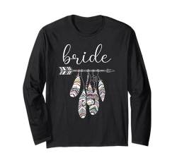 Braut Junggesellinnenabschied Verlobungsgeschenk Hochzeit Brautjungfern Langarmshirt von Best Bride Babe Shirt Bridal Party Collection Here