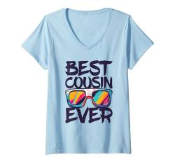 Damen Best Cousin Ever Shirt Kinder Junge Mädchen Cousin Crew Matching T-Shirt mit V-Ausschnitt von Best Cousin Ever Shirts