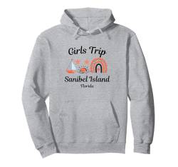 Damen Mädchen Reise Urlaub Sanibel Island Urlaub Pullover Hoodie von Best Girls Trip Outfit Co