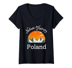 Damen Naturtherapie Reisen Polen Urlaub Polen T-Shirt mit V-Ausschnitt von Best Vacation Travel Co