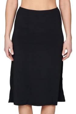 BestSale247 Damen Unterrock - Kurz ca. 50 cm oder Lang ca. 70 cm - Unterröcke Elegantes Unsichtbar Underskirt (Schwarz Lang, L-XL) von BestSale247