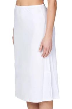 BestSale247 Damen Unterrock - Kurz ca. 50 cm oder Lang ca. 70 cm - Unterröcke Elegantes Unsichtbar Underskirt (Weiß Lang, XXL-3XL) von BestSale247