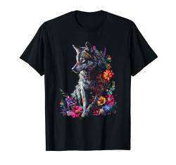 Lustiger Wolf Tier Tierliebhaber Wald Kunst Wildtier Wölfe T-Shirt von Besten Tier Motive aller Art - Kunstwerk AnimalArt