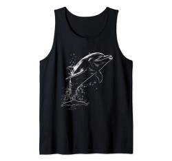 Lustiges Delfin Sommer Retro Delfine Strand Urlaub Beach Tank Top von Besten Tier Motive aller Art - Kunstwerk AnimalArt