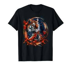 Lustiges Tiger Kunst Tierliebhaber Wildtier Safari Zoo Katze T-Shirt von Besten Tier Motive aller Art - Kunstwerk AnimalArt