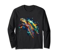 Meeresschildkröten Sommer Schildkröte Tierliebhaber Strand Langarmshirt von Besten Tier Motive aller Art - Kunstwerk AnimalArt