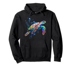 Meeresschildkröten Sommer Schildkröte Tierliebhaber Strand Pullover Hoodie von Besten Tier Motive aller Art - Kunstwerk AnimalArt