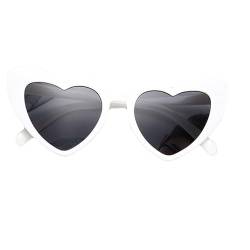 Bestgift Heart Damen Sonnenbrille Skinny Sonnenbrille, Bildfarbe 1, Einheitsgröße von Bestgift