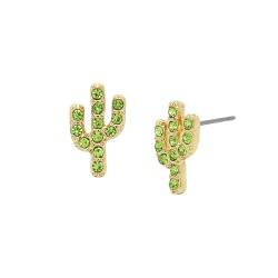Betsey Johnson Damen-Ohrstecker Kaktus, One Size, Metall, Glas, Kein Edelstein von Betsey Johnson
