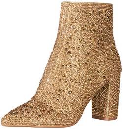 Betsey Johnson Damen SB-Cady Mode-Stiefel, Gold, 38.5 EU von Betsey Johnson