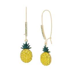 Betsey Johnson Womens Pineapple Dangle Earrings von Betsey Johnson