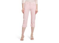 Stoffhose BETTY BARCLAY "Betty Barclay Sommerhose Slim Fit" Gr. 42, Normalgrößen, pink (powder pink), Damen, Obermaterial: 97% Baumwolle, 3% Elasthan., Hosen, Saumschlitz von Betty Barclay