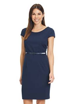 Betty & Co Damen Etuikleid mit Gürtel Navy Blue,44 von Betty & Co